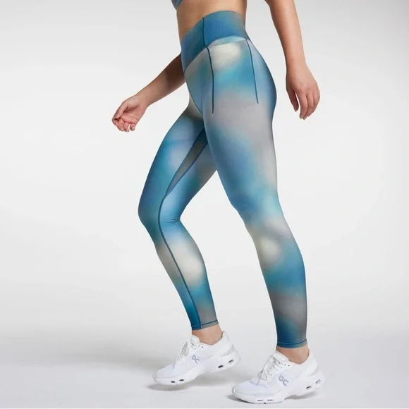 New Size S Blue White CALIA Women's Inspire High Rise 7/8 Legging Small - Picture 5 of 6